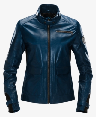 Img Leather Jacket Women Bleu Face - Jacket