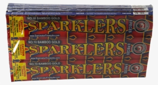 #10 Bamboo Gold Sparklers 12 Packs Of - Educational Toy