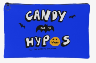 Diabetes Halloween Carry All Pouches - Label