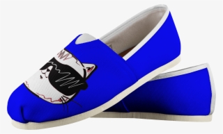 Cool Cat Digital Blue Women's Casual Slip-on Shoes - Shoe