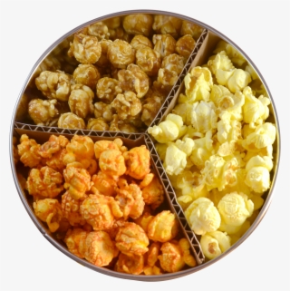 5 Gallon Red Tin 3 Popcorn Flavors - Caramel Corn