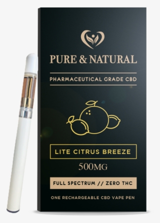 Pure And Natural Cbd Vape Pen Box Front Visualisation2 - Novel