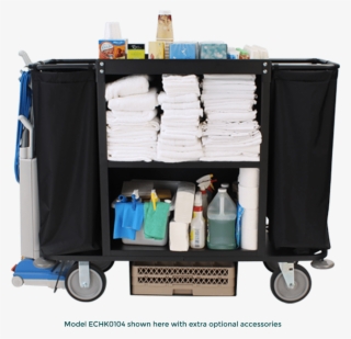 2103 Steel Housekeeping Cart Holding Cleaning Supplies - Housekeeping Cart