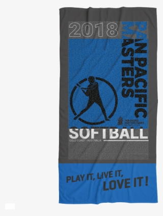 Softball Name Sub Towel - Graphic Design