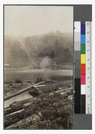 Showing Method Of Getting Logs From Cars Into Pond, - Loch