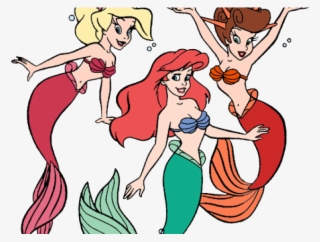 Mermaid Clipart Sister - Cartoon