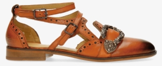 Sandals Sally 69 Orange Buckle Snake - Sandal