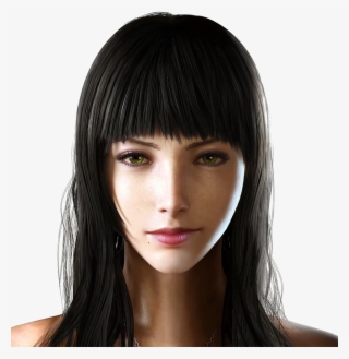 Reconstructed Face Of Ffxv Black Haired Woman In Gamescom - Final Fantasy Xv Gentiana