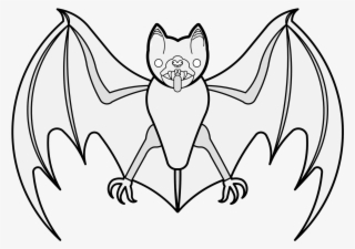 Bat Traceable Heraldic Art Traceable Bat Png Traceable - Cartoon ...