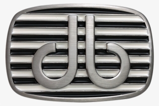 Black And White Stripe Buckle - Emblem