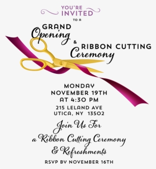 Ribbon Cutting - Calligraphy