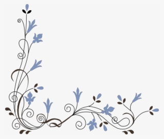 Free Png Download Colorful Floral Corner Borders Png - Corner Flower Vector Png
