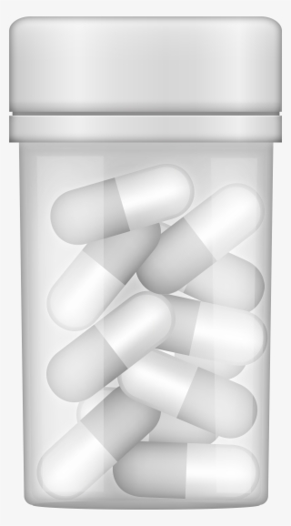 Bottle Of Pills Png Clip Art - Pill