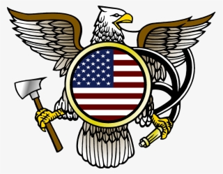 Eagle Decals - Globe And Us Flag