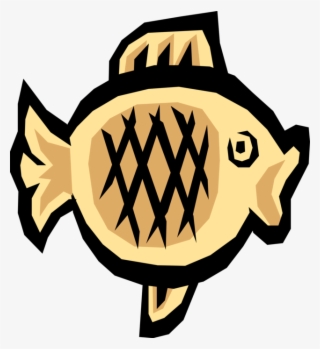 Vector Illustration Of Aquarium Tropical Fish Symbol