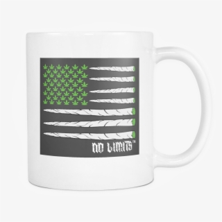 Marijuana Joint Flag White Mugs - Mug