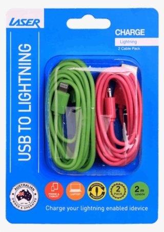 Laser Lightning Cable 2 Pack - Networking Cables