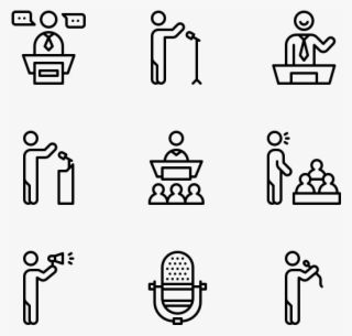 Public Speaking - Eps Wedding Icons Vector Free Download