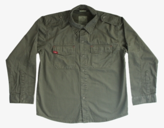 Brmc Green Military Jacket - Button