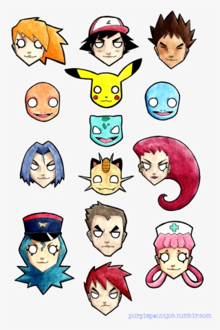 Com Pokémon Red And Blue Ash Ketchum Pikachu May Face - Cartoon