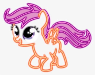 Stay Gold, Eyestrain Warning, Female, Filly, Neon, - Cartoon