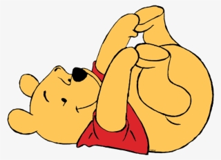 Touching His Toes Cute Winnie The Pooh - Cartoon Images Line Art