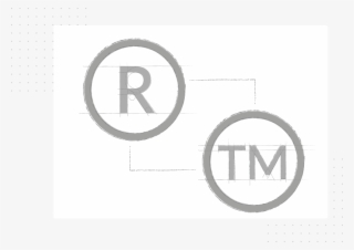 Image Of Registered And Trademark Logos - Circle