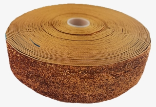 5" Glitter Ribbon Orange - Circle