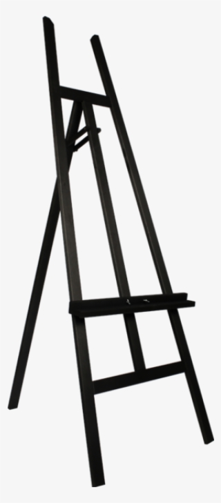 Easel, Atelier, Wood, 122x60cm, Black - Easy Simple Easel Diy
