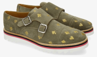 Monks Esther 1 Suede Mr Touch Grey Poker - Slip-on Shoe