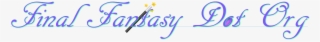 Final Fantasy Dot Org - Calligraphy