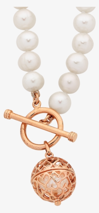 Sterling Silver Pearl Necklet - Locket