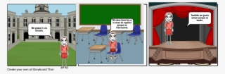 Me Gusta La Escuela Y El Espanol - Cartoon