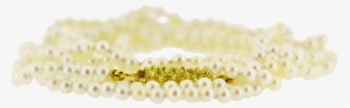 Japanese Akoya Pearl Necklace With Peace Lily Stamen - Pearl