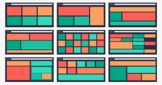 Choose The Space, Size And Location Of Different Grid - Art