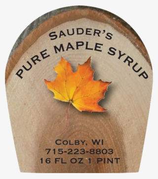 Sauders Pure Maple Syrup Label - De Martino