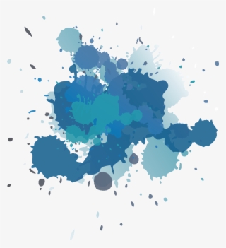 Blue Splash Brush - Splatter Clipart Png