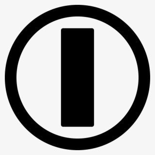 On Power Circular Symbol With A Bar Inside Comments