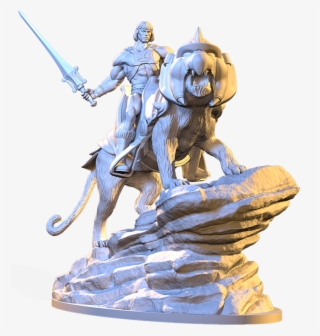 Diorama He-man And Battlecat - Action Figure