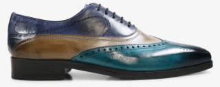 Oxford Shoes Lewis 4 Turquoise Smog Navy - Suede