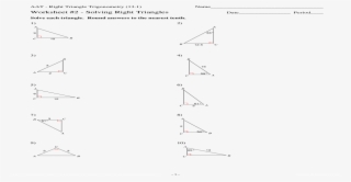 Section 13 1 Right Triangle Trigonometry Solving Right - Diagram