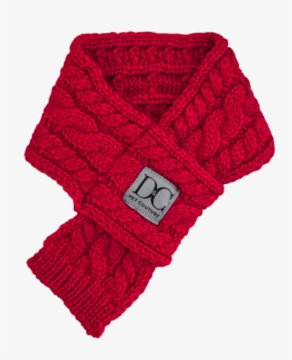 Red Scarf Cut Out - Wool