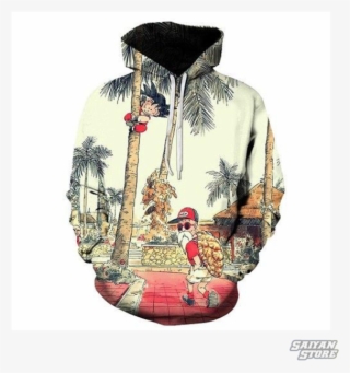 Master Roshi Kid Goku Hoodie - Dragon Ball Kid Goku Hoodie