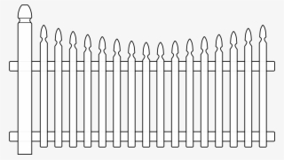 Clip Transparent Download Fence - White Picket Fence Clipart