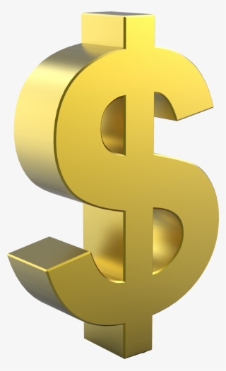 Golden United Gold Dollar Sign States Coin - Gold Dollar Sign Transparent