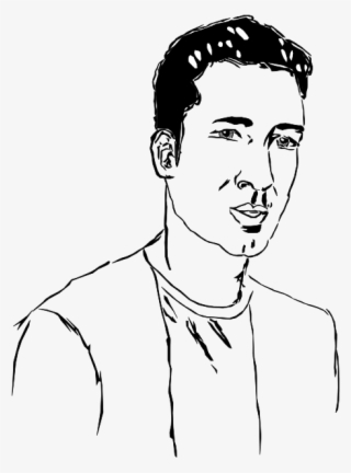 This Png File Is About Tracing , Sketch , Man , Semi - Sketch