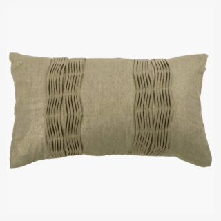 Gold Textured Jute Foil Print Designer Cushion Cover - Cushion