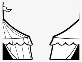 Carnival Clipart Circus Tent - Carnival Tent Clipart Black And White