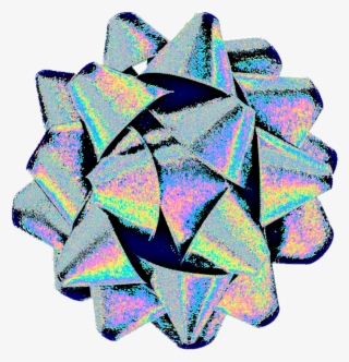 Bow Ribbon Gift Holo Holographic Freetoedit - Triangle