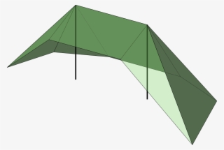 The Front Is Capped With An Open Awning - Tent